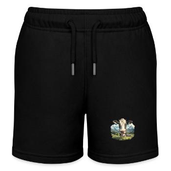 Vaches Vache - Short de jogging enfant bio Stanley/Stella - noir - Devant