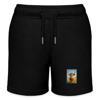 Vaches Vache - Short de jogging enfant bio Stanley/Stella - noir - Devant