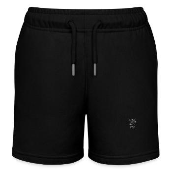 Dad Dad Dad 2025 Gift - Kids Organic Sweat Shorts by Stanley/Stella - black - Front