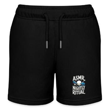 Dire ASMR déclenche des picotements Drôle Cadeau ASMR - Short de jogging enfant bio Stanley/Stella - noir - Devant