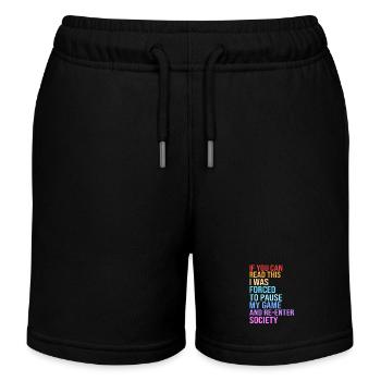 Gamer - Kinder Organic Joggingshorts Mini Bolter von Stanley/Stella - Schwarz - Vorne