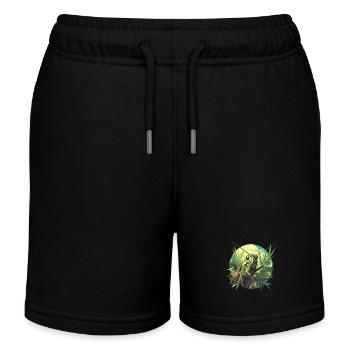 Grillen Grille - Kinder Organic Joggingshorts Mini Bolter von Stanley/Stella - Schwarz - Vorne