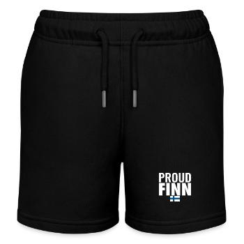Proud Finn Finnland Finnische Flagge Finne - Kinder Organic Joggingshorts Mini Bolter von Stanley/Stella - Schwarz - Vorne