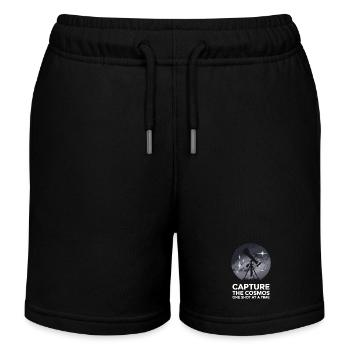 Teleskop Astronomie Astrologie für einen Astronom - Kinder Organic Joggingshorts Mini Bolter von Stanley/Stella - Schwarz - Vorne