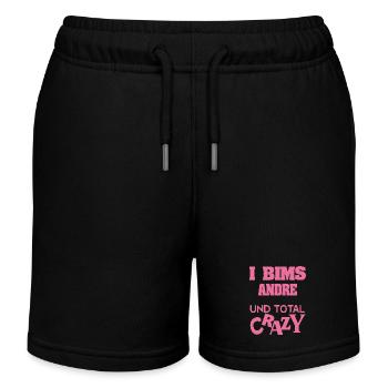 Vorname Andre - Kinder Organic Joggingshorts Mini Bolter von Stanley/Stella - Schwarz - Vorne