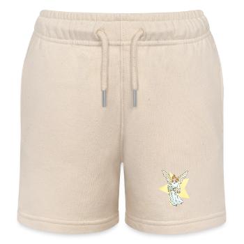 Christmas Angel Angel Xmas Christmas - Kids Organic Sweat Shorts by Stanley/Stella - soft Ecru - Front