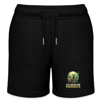Grillen Grille - Kinder Organic Joggingshorts Mini Bolter von Stanley/Stella - Schwarz - Vorne