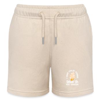 Eiscreme Liebhaber Ich Wurde Sagen Eiscreme - Kinder Organic Joggingshorts Mini Bolter von Stanley/Stella - Natur - Vorne