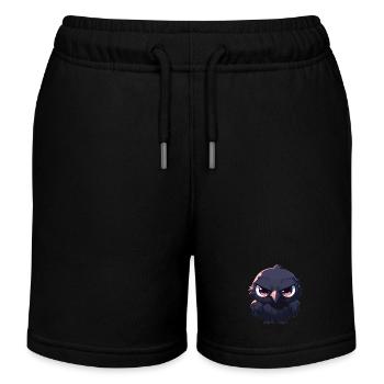 Crows Crow - Kids Organic Sweat Shorts by Stanley/Stella - black - Front