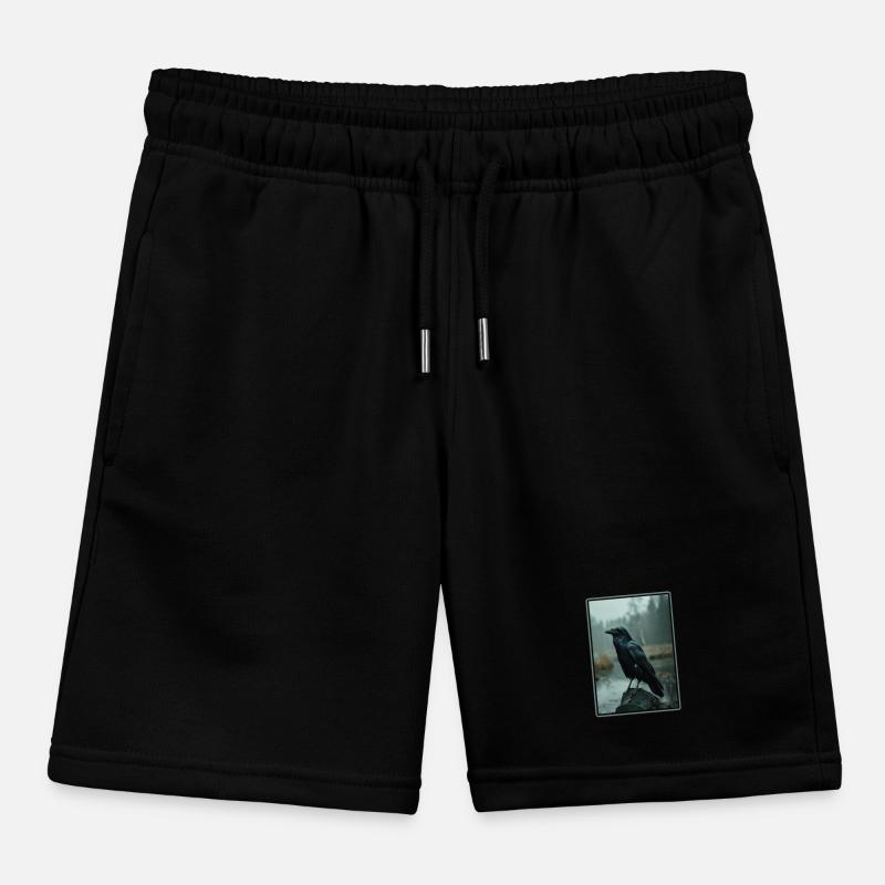 Crows Crow Kids Organic Sweat Shorts by Stanley/Stella