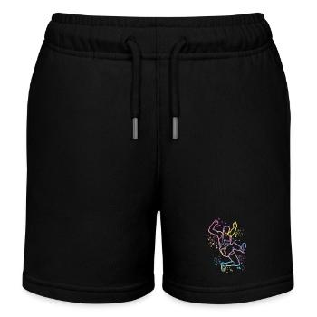 Sauts en longueur Saut en longueur Enfants Saut en longueur - Short de jogging enfant bio Stanley/Stella - noir - Devant
