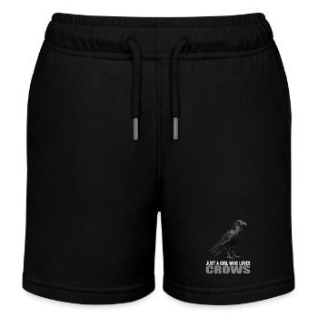 Crows Crow - Kids Organic Sweat Shorts by Stanley/Stella - black - Front