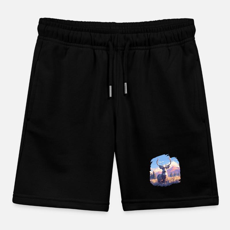 Hirsche Hirsch Kinder Organic Joggingshorts Mini Bolter von Stanley/Stella