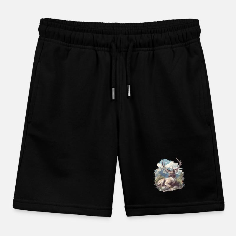Hirsche Hirsch Kinder Organic Joggingshorts Mini Bolter von Stanley/Stella