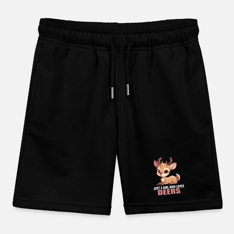 Hirsche Hirsch Kinder Organic Joggingshorts Mini Bolter von Stanley/Stella