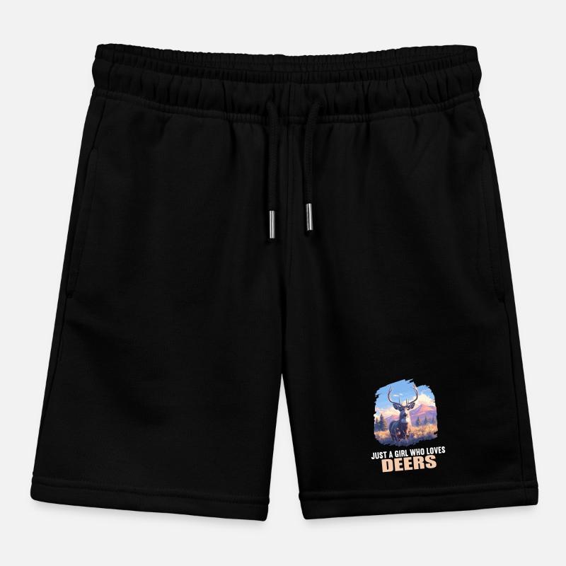 Hirsche Hirsch Kinder Organic Joggingshorts Mini Bolter von Stanley/Stella