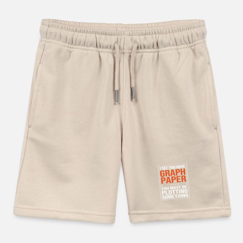 Mathematics Kids Organic Sweat Shorts by Stanley/Stella