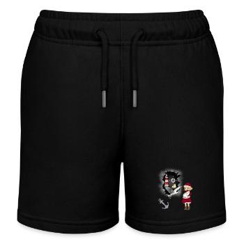 Maritim Nikolaus Weihnachten Seemann Seefahrt Kind - Kinder Organic Joggingshorts Mini Bolter von Stanley/Stella - Schwarz - Vorne