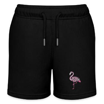 Mandala Flamingo Flamingo Sauvagine Flamingo - Short de jogging enfant bio Stanley/Stella - noir - Devant