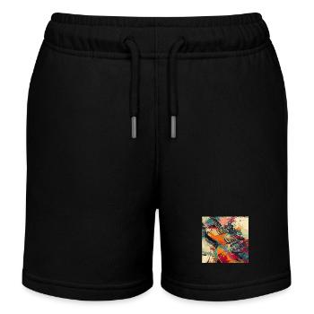 Guitar - Kids Organic Sweat Shorts by Stanley/Stella - black - Front