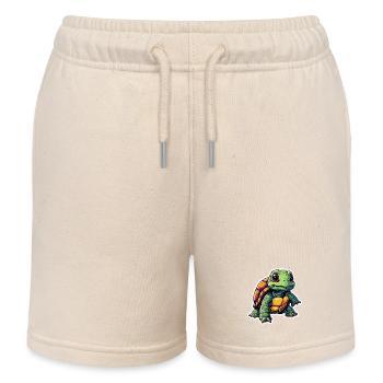 SCHILDKRÖTE - Kinder Organic Joggingshorts Mini Bolter von Stanley/Stella - Natur - Vorne