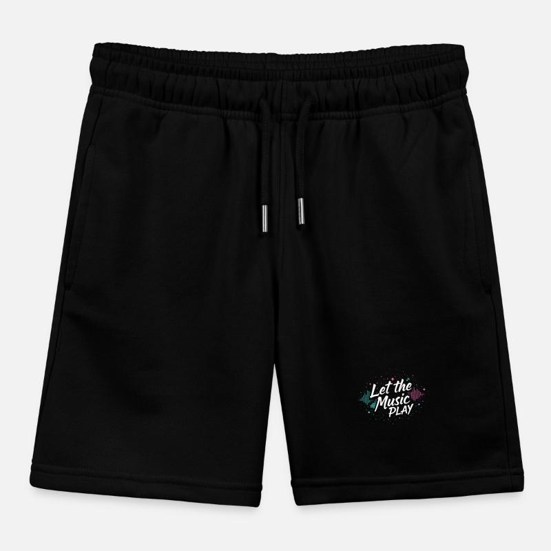 Techno Let The Music Play Techno Techno Musik Kinder Organic Joggingshorts Mini Bolter von Stanley/Stella