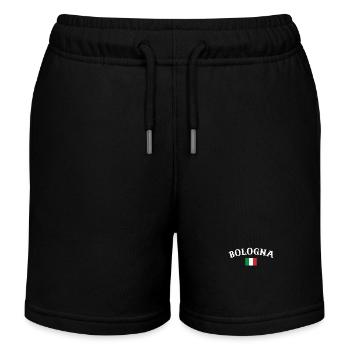 Bologna Italy Italian Flag Italian - Kids Organic Sweat Shorts by Stanley/Stella - black - Front