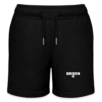 Brixen Italy Italian flag Italian - Kids Organic Sweat Shorts by Stanley/Stella - black - Front