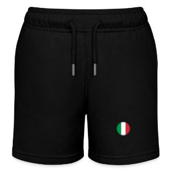 Italy Italian Flag Italian - Kids Organic Sweat Shorts by Stanley/Stella - black - Front