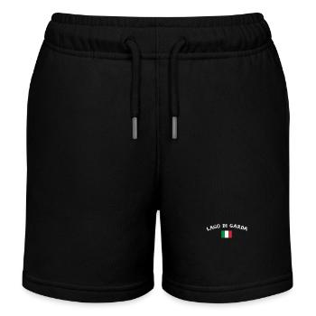 Lago di Garda Italien Italienische Flagge - Kinder Organic Joggingshorts Mini Bolter von Stanley/Stella - Schwarz - Vorne
