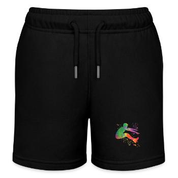Sauts en longueur Saut en longueur Enfants Saut en longueur - Short de jogging enfant bio Stanley/Stella - noir - Devant