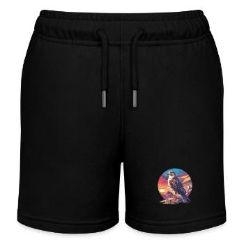 Faucon Faucon - Short de jogging enfant bio Stanley/Stella - noir - Devant