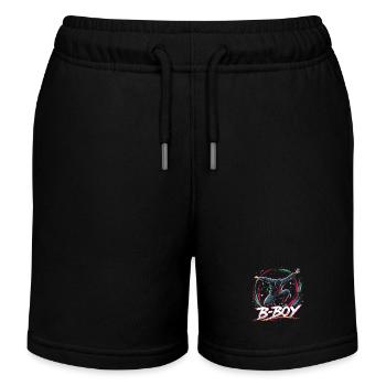 B-Boy Breakdance Breakdancer Hip Hop urbain - Short de jogging enfant bio Stanley/Stella - noir - Devant