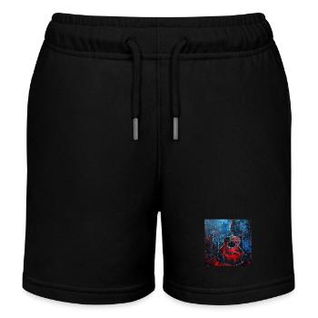 Guitar - Kids Organic Sweat Shorts by Stanley/Stella - black - Front