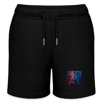 Guitar - Kids Organic Sweat Shorts by Stanley/Stella - black - Front