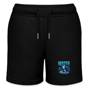 Water Polo Wasserpolo Wasserball Ballsport - Kinder Organic Joggingshorts Mini Bolter von Stanley/Stella - Schwarz - Vorne