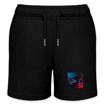 piano - Short de jogging enfant bio Stanley/Stella - noir - Devant