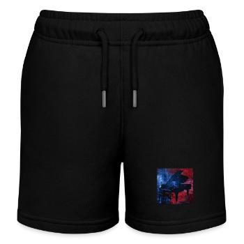 Piano - Short de jogging enfant bio Stanley/Stella - noir - Devant