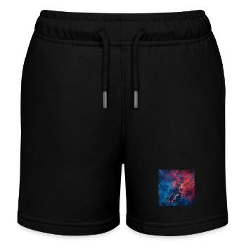 Saxophone - Kids Organic Sweat Shorts by Stanley/Stella - black - Front