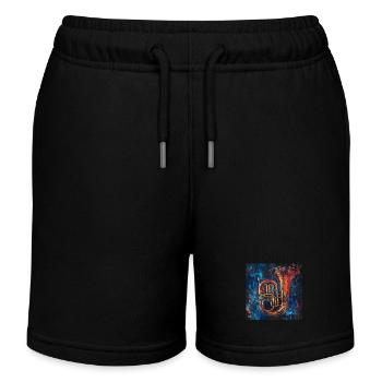 Tuba - Short de jogging enfant bio Stanley/Stella - noir - Devant
