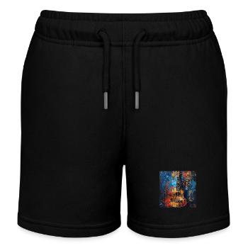 Ukulélé - Short de jogging enfant bio Stanley/Stella - noir - Devant
