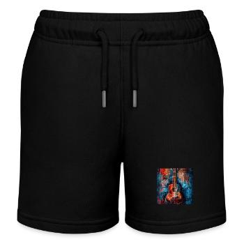 Ukulélé - Short de jogging enfant bio Stanley/Stella - noir - Devant