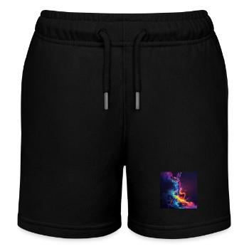 Guitar - Kids Organic Sweat Shorts by Stanley/Stella - black - Front