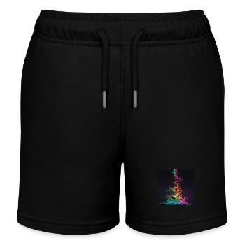 Guitar - Kids Organic Sweat Shorts by Stanley/Stella - black - Front