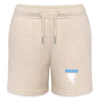 Tornado Geburtstag Kindergeburtstag - Kinder Organic Joggingshorts Mini Bolter von Stanley/Stella - Natur - Vorne