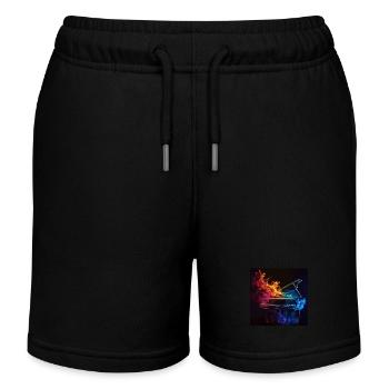 Piano - Short de jogging enfant bio Stanley/Stella - noir - Devant