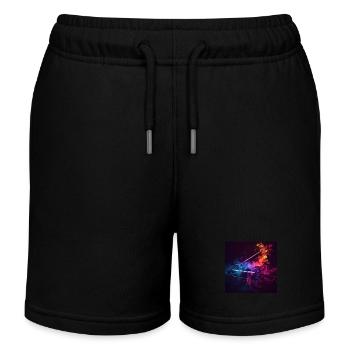Piano - Short de jogging enfant bio Stanley/Stella - noir - Devant