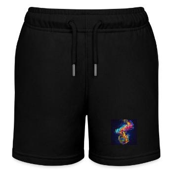 Tuba - Short de jogging enfant bio Stanley/Stella - noir - Devant