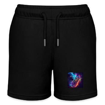 Tuba - Short de jogging enfant bio Stanley/Stella - noir - Devant