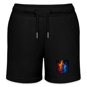 Violon - Short de jogging enfant bio Stanley/Stella - noir - Devant
